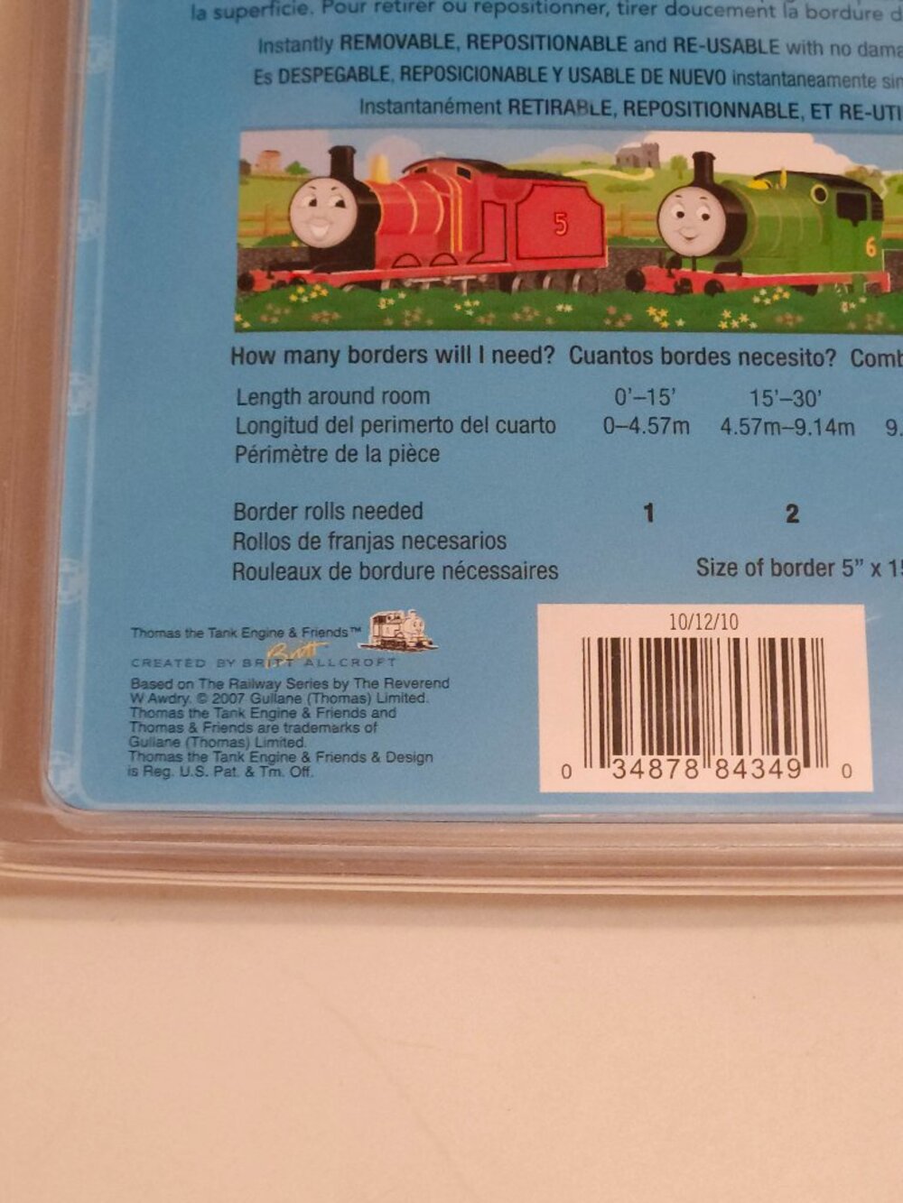 Thomas & Friends Peel And Stick Wall Paper Border 5” X 15 Ft NEW - Picture 2 of 4